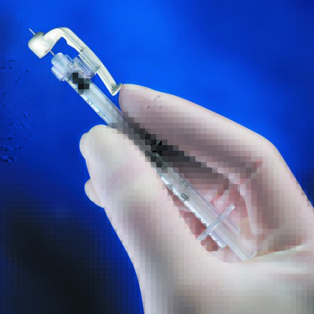 Syringe 1cc with Needle Insulin SafetyGlide™ 1 mL 29 Gauge 1/2 Inch Permanently Attached Needle Sliding Safety Needle Regular Wall Soft Pack (100/BX 4BX/CS) by BD  ID 305930